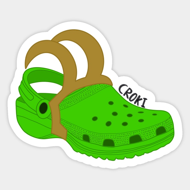 Croki Sticker by JessCarrsArt